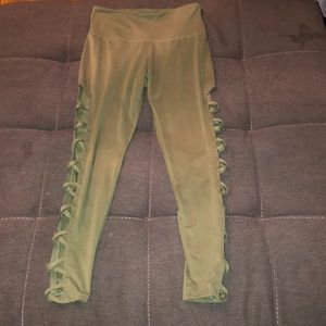 Army green leggings